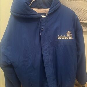 STARTER Dallas Cowboys Blue Puffer Jacket